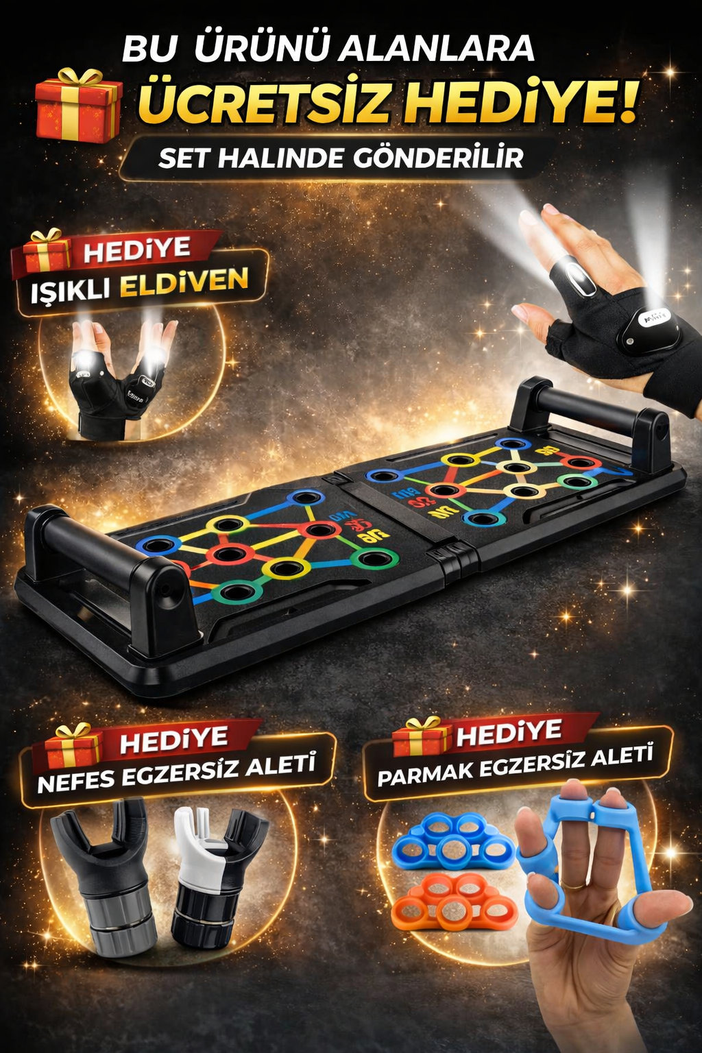 ArmoFit™ Şınav Tahtası TAM 3 TANE EKSTRA HEDİYELİ